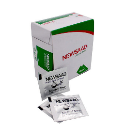 Newsaad alcohol pads, pack of 100