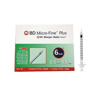 BD Micro-Fine Insulin Syringe 0.5 ml